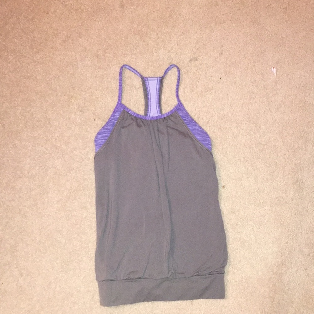 Purple and gray Ivivva tank top